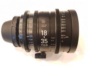 Sigma 18-35 cine zoom lens hire